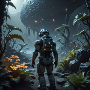 A lone astronaut discovers a hidden garden - ВXL.jpg