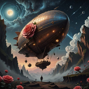 A solitary, ancient airship and rose - DXL.jpg