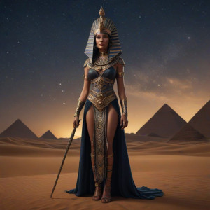 An ancient female Egyptian pharaoh - JХ.jpg