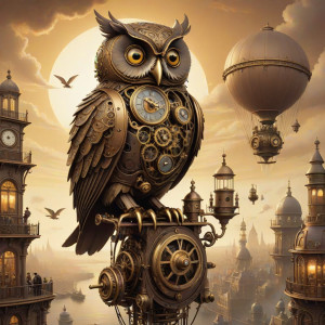 A whimsical clockwork owl - ССXL.jpg