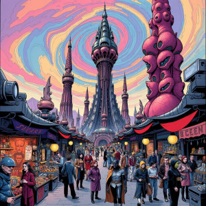 A bustling marketplace on a distant alien planet.jpg