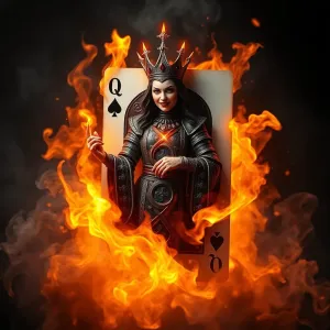 Queen of spades in flames.webp