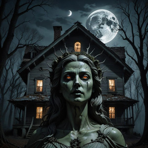 Face of goddess of doom over haunted abandoned house - DXL.jpg