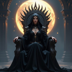 Hight priestess of Black Sun on her magical throne.jpg