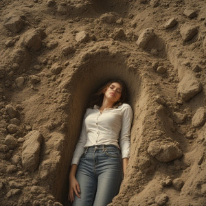 Beautiful woman is buried alive in freshly dug grave - 2.jpg