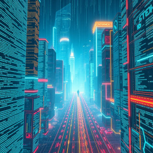 A sprawling metropolis constructed entirely from glowing lines of code.jpg
