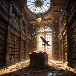 A grand, forgotten library, where shelves stretch into infinity.jpg