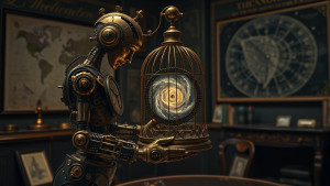 A clockwork automaton, intricately designed with biomechanical influences.jpg