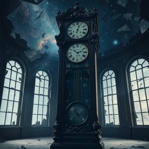An ancient, ornate grandfather clock.jpg
