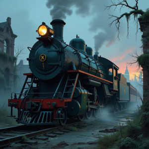 a colossal, biomechanically-influenced steam train.jpg