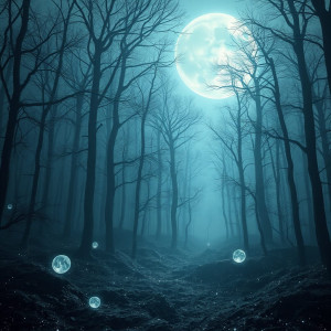 An ethereal forest where trees are made of solidified moonlight.jpg