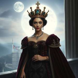 A regal queen from a forgotten, opulent kingdom.jpg