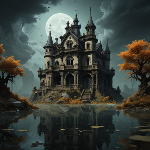 A grand, decaying castle perched precariously on a floating island - FXL.jpg