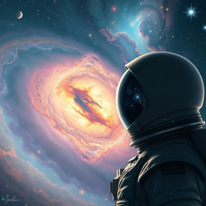 A hyperrealistic depiction of a lone astronaut gazing.jpg