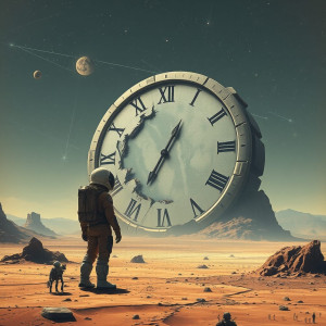 A lone astronaut, clad in a retro-futuristic spacesuit.jpg