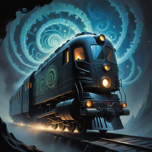 An intricate locomotive, impossibly built from polished obsidian - CCXL.jpg