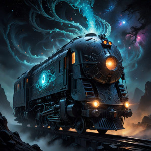 An intricate locomotive, impossibly built from polished obsidian - AXL.jpg