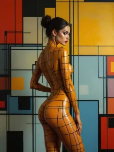grid-lines-wrap-her-form-warm-tones-meet-the-painted-wall-still-curves-echo-light.webp