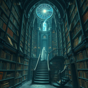 An ancient, forgotten castle where books from cosmic secrets.jpg