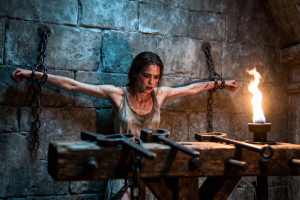 У стены - орудия пытки.jpg