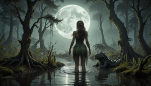 Beautiful woman meets swamp monster - АXL.jpg