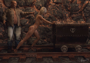 Толкает вагонетку голая.jpg