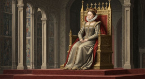 16th century English queen on her throne in her palace - G4.jpg