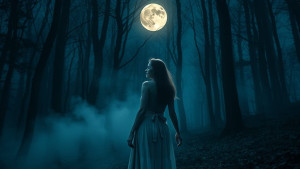 Clairvoyant woman in magical forest under full moon -  FS.jpg