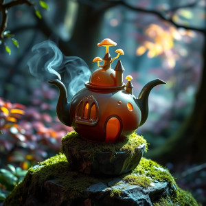 A whimsical teapot crafted from polished obsidian.jpg