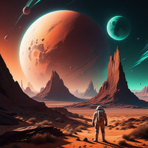 A lone astronaut gazes at a fractured, crystalline moon - FXL.jpg