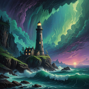 An ancient, abandoned lighthouse stands on a cliff - DXL.jpg