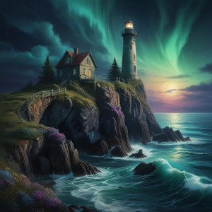 An ancient, abandoned lighthouse stands on a cliff - Р5.jpg