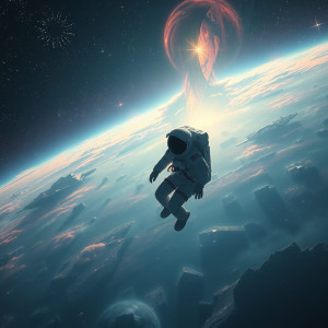 An astronaut adrift in a cosmic dreamscape.jpg