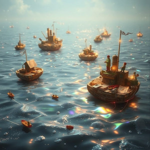 A surreal landscape where islands of memory float.jpg