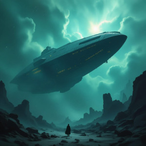 A colossal, ancient spaceship, resembling a leviathan - Н11.jpg