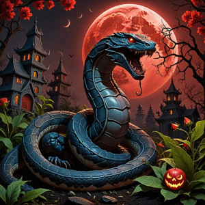 Giant poisonous viper in haunted garden under blood moon - DXL.jpg