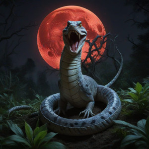 Giant poisonous viper in haunted garden under blood moon - JXI.jpg
