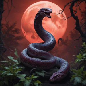 Giant poisonous viper in haunted garden under blood moon - J9.jpg