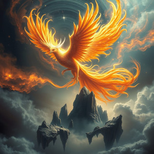 A majestic phoenix rises from a swirling nebula.jpg