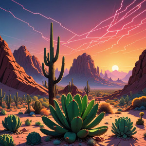 A majestic desert landscape where towering, angular rock formations - DXL.jpg