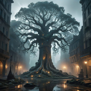 A colossal, ancient tree with roots made of crystals - ВХ.jpg