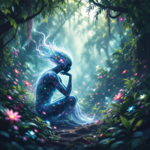 An ethereal entity, formed from swirling stardust and light - Н11.jpg