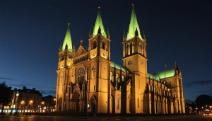 Magnificent Catholic cathedral in Dublin at night - DXL.jpg