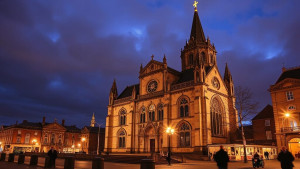 Magnificent Catholic cathedral in Dublin at night - JFL.jpg