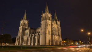 Magnificent Catholic cathedral in Dublin at night - JXI.jpg