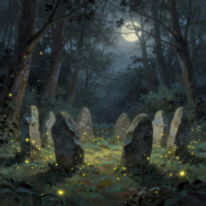 A serene forest clearing on Christmas Eve.jpg