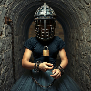Iron mask in a vaulted cellar.jpg