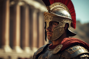 Roman Centurion in full armour in ancient Rome - P1.jpg