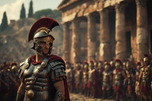 Roman Centurion in full armour in ancient Rome - P2.jpg