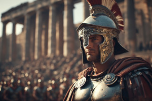 Roman Centurion in full armour in ancient Rome - P4.jpg